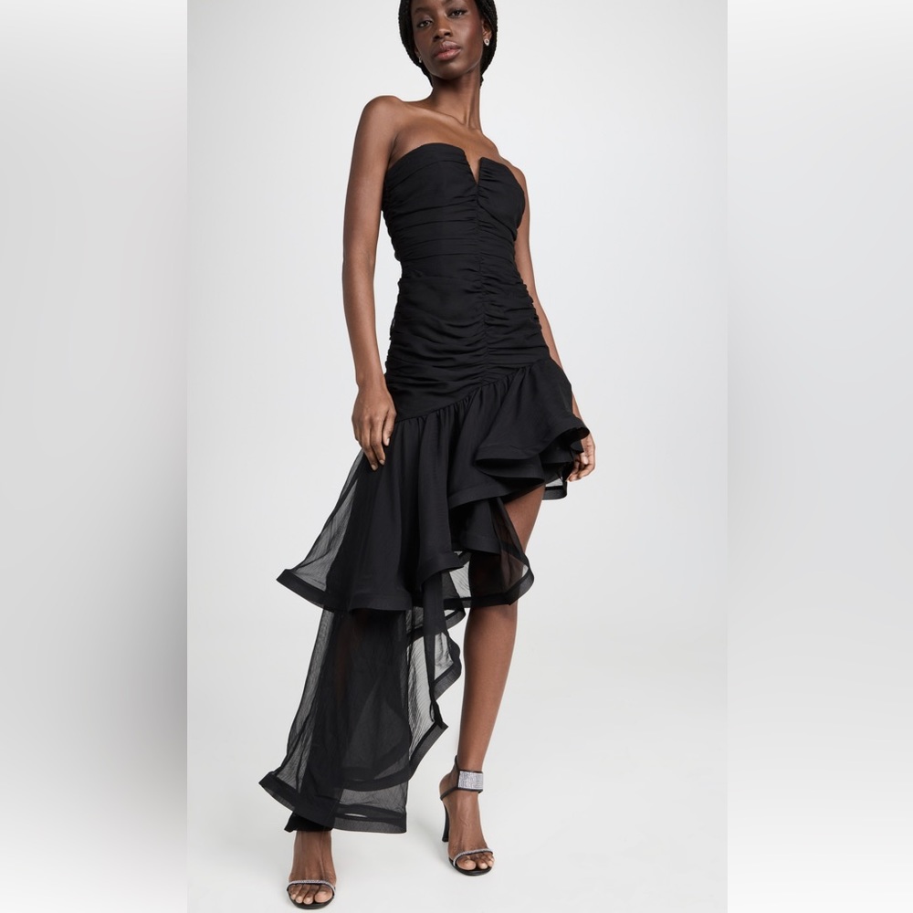 Elliatt Black ruffle gown